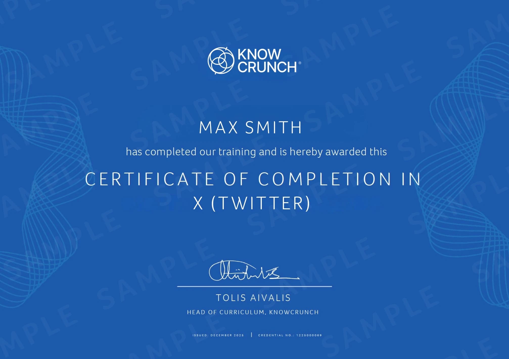 Professional certification diploma